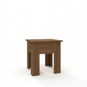 <b>Brown</b> Oak Engineered Wood Coffee <b>Table</b> 15.7 X 15.7 X 16.5 Inches Modern Design Living Room Furniture - Product Image 1