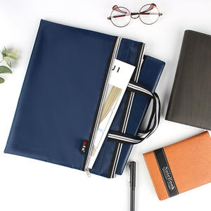 Sac de travail imperméable épaissi pour <span class=keywords><strong>homme</strong></span>, sacoche de cours doublée grise, sac à main étudiant, sacs d'affaires personnalisables avec logo, étuis, sacs cadeaux - Product Image 4