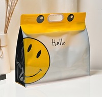 Bolsas troqueladas duraderas Embalaje DE LA EMPRESA Bolsas de compras de plástico Logotipo personalizado resistente a la intemperie