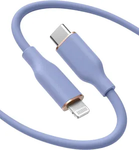 Câble de données micro usb type-c à chargement rapide coloré pour téléphone portable, matériau tpe souple haut de gamme, 2023