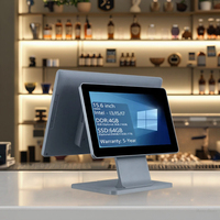 Système de caisse enregistreuse tout-en-un POS avec écran 15,6 pouces, processeur Intel I3/i5, Wi-Fi 6 avec Android GMS Google Play