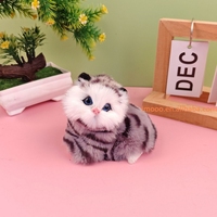 Prix d'usine : Peluche chat Meow avec son, qui peut crier, jouet en peluche chat de simulation, poupées animales, ornements de chat, décorations d'intérieur