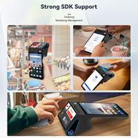 Sistema POS Android Z108 con Pantalla Principal de 8 Pulgadas, Pantallas Dobles y Lector NFC para Restaurantes