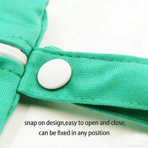 <span class=keywords><strong>Sac</strong></span> à langer imperméable et lavable 30*40cm avec poignée et fermeture éclair, pochette de rangement écologique pour couches et vêtements de bébé (humides et secs) - Product Image 6