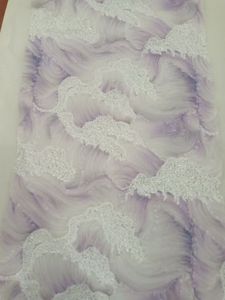 Alta Qualidade Francês Lace Dress Material Frisado Tule Malha com Lantejoulas para Festa ou Casamento Excelente para Roupas - Product Image 2