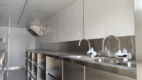 Maison conteneur extensible, restaurant conteneur mobile, bar et café préfabriqués en conteneur avec cuisine complète