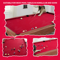 80% laine rouge nappe de billard feutre qualité supérieure PNS 900 chiffons de billard et de billard