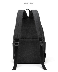Custom 2024 Custom Lzed Logo Printed Canvas Shoulder <b>Backpack</b> Durable Business <b>Laptop</b> <b>Backpack</b> - Product Image 5
