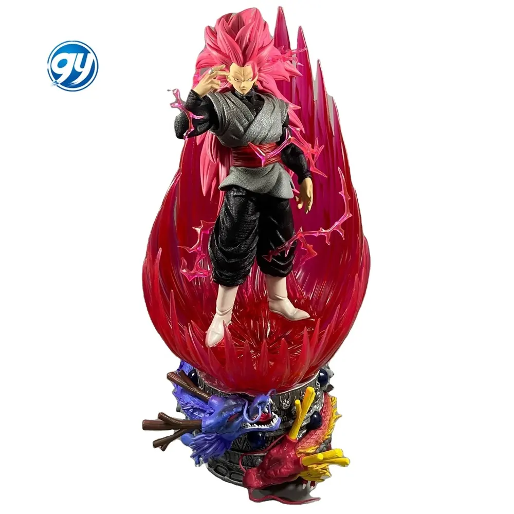 Figuras DE ACCIÓN colección GK Giant Wave Pink Super Saiyan Sansun Goku Dark Model figura de anime Dragoned a ball z Juguetes