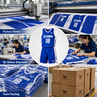Seragam Basket Custom Print Grosir Langsung dari Pabrik, Jersey Sublimasi Celana Pendek Bahan Bernapas Elastis Empat Arah untuk Pembelian dalam Jumlah Besar