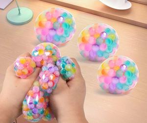 Nouveau Tpr perle de glaçure de couleur douce boule d'évent pincement de décompression perles boule de Stress Mini jouets pour enfants - Product Image 2