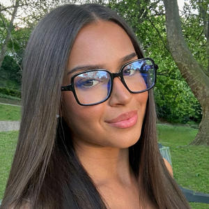 人気のクラシックな長方形ブルーライトカットメガネ <span class=keywords><strong>2026</strong></span> 女性男性向けデザイナー光学眼鏡 オフィスワーク用レンズアイウェア - Product Image 2