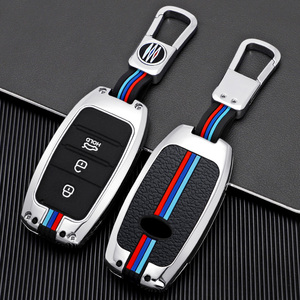 Vente en gros de <span class=keywords><strong>porte</strong></span>-clés de voiture OEM en alliage de zinc + étui de protection de clé de voiture en silicone avec <span class=keywords><strong>porte</strong></span>-clés en métal pour <span class=keywords><strong>Kia</strong></span> - Product Image 2