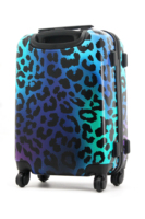 Impression personnalisée Léopard ABS PC 4 Roues Chariot Valise Organisateur Sac Bagages Voyage Bagages Ensemble