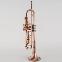 Professional Trumpet Musical Instrument Brass B Flat Antique 3 Tone Trumpet for Beginner