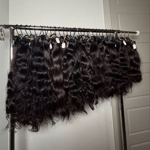 Venditori di capelli mossi birmani birmani vietnamiti, capelli umani grezzi allineati cuticole vietnamite intrecciano ricci vergini non trasformati - Product Image 3