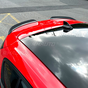 Aileron arrière avec extensions de becquet pour Ford Focus Hatchback ST-Line 2019+, aspect fibre de carbone, couleur noire, pièce de tuning automobile - Product Image 4