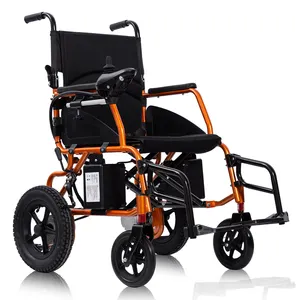 2023 New Wheelchair OEM Folding Lightweight Power Wheelchair Cadeira de rodas elétrica portátil dobrável para idosos