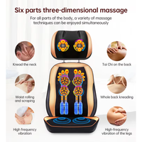 Coussin de massage portable d'origine pour siège de voiture, masseur corporel vibrant et pétrissant pour soulager les douleurs dorsales à la maison et en voiture