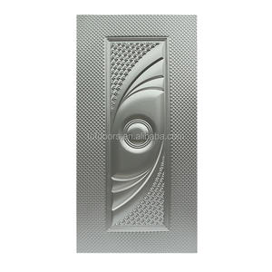 Porte en peau de métal laminée à froid pour les maisons Entrée avant pour la maison Panneau gaufré Tôle de fer extérieur stratifié Entrée principale Déco - Product Image 5