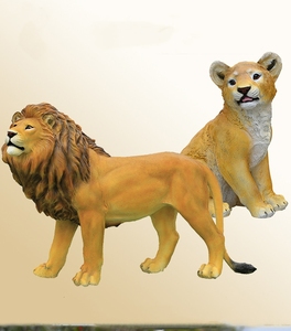 Statua di Giraffa e Leone a Grandezza Naturale Personalizzata all'Ingrosso, Scultura di Animali Selvatici in Fibra di Vetro per Negozi di Noleggio - Product Image 5