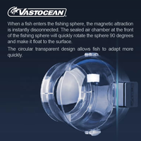 VASTOCEAN Piège à poissons magnétique en plastique haute transparence pour aquarium marin, en stock