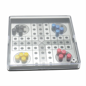 Kids Tabletop Magnetic Ludo <strong>Mini</strong> Travel Flying <strong>Chess</strong> Board Game <strong>Set</strong> - Product Image 4