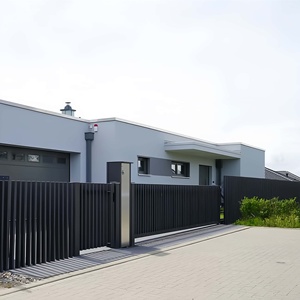 <span class=keywords><strong>Portail</strong></span> Coulissant Motorisé en Métal pour Villa Moderne, Entrée Automatique, Allée Extérieure, Sécurité Résidentielle, Robuste, Finition Poudrée - Product Image 3