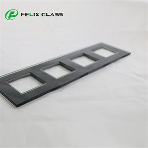 Felix Glass - Cristal Templado de Alta Calidad con Borde Pulido, Perforación CNC, Pintura de Baja Temperatura, Enchufe de 4 Tomas para Interruptor de Pared - Product Image 5