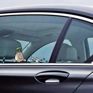 21 עיצוב רכב Peeker מדבקות עבור מאוורר של אנימה Totoro רכב קישוט הצצה מדבקות לרכב אחורית חלון ו דלת שמשה קדמית