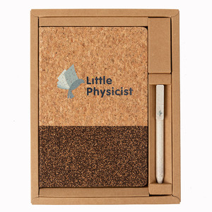 Minimalist Eco-friendly Notebook Set Customized Gifts with UV Printed Cork Cover and Coffee Grounds <strong>Small</strong> Batch <strong>Diary</strong> - Product Image 6