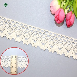 Encaje de ajuste de algodón de ganchillo para ropa, 100% algodón, personalizado, producción rápida, buena calidad - Product Image 4