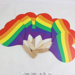 Abanicos Personalizados Ideales para Fiestas, Abanicos Promocionales con Logotipo Personalizado al por Mayor, Abanicos de Doble Cara para Eventos Empresariales, Abanicos Imprimibles con Diseño para Bodas - Product Image 1