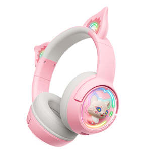 Auriculares Inalámbricos para Juegos <span class=keywords><strong>ONIKUMA</strong></span> B5 RGB con Orejas de Gato, Auriculares para Juegos de Tres Modos, Auriculares Profesionales para Deportes Electrónicos - Product Image 1