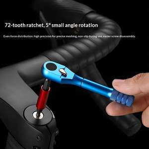 Set Mini Cacciaviti a Cricchetto per Riparazione Bici con Leve per Pneumatici, 10 Punte e Manico di Prolunga per Bici da Montagna - Product Image 3