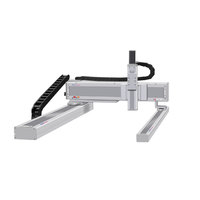 Robot de portique à table coulissante SAHO 3 axes XYZ, système de mouvement linéaire horizontal, guides linéaires CNC, alliage d'aluminium, 100-2000 mm, moteur 80 kg