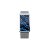 IP68 Wasserdichtes Gewebtes Stoffarmband Körperzusammensetzung Menstruationszyklus-Tracking Fitness F360 Bildschirmloses Smart-Armband-Uhr