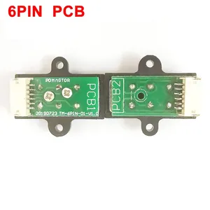 Conector magnético Pogo Pin PCB de corrente alta com mola de placa de solda 6 pinos, sonda macho fêmea com furos de montagem