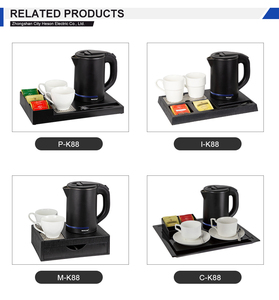 Accesorios de Hotel de té eléctrico doméstico, indicador de nivel de agua de doble capa de lujo, hervidor eléctrico - Product Image 5