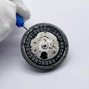 Mouvement mécanique japonais NH35A d'origine, 24 rubis, plateau interchangeable pour montre, disque de date noir avec texte blanc - Product Image 4