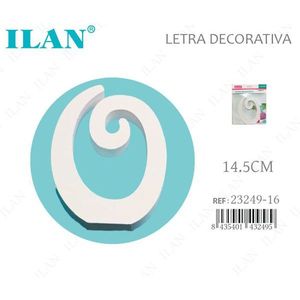 Lettera Decorativa O di Ilan 14,5 Cm Bianca, Arte da Parete per Arredamento Casa - Product Image 3