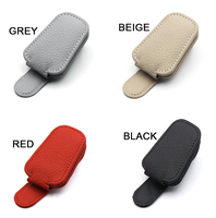 Clip magnétique personnalisé en cuir véritable pour lunettes, support de lunettes de voiture, clip pour billets et cartes, gadgets de voiture, clip pour lunettes de soleil pour pare-soleil