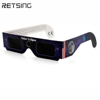 Lunettes solaires en carton personnalisées pour l'impression, lot de 100 lunettes d'observation des éclipses en papier – Idéales pour les écoles et les événements