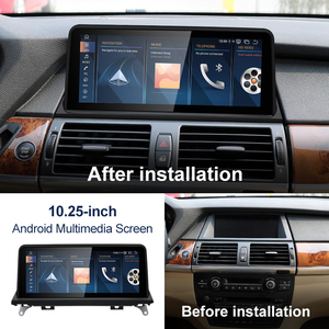 STWEI 2025 Nouveau ID6 ID7 ID8 Android 13 Qualcomm680 Snapdragon6225 8 Go 256 Go 10,25 pouces pour BMW X5 E70 X6 E71 2005-2013 Voiture CarPlay AUTO - Product Image 2