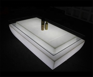 Moderno tavolo da <span class=keywords><strong>Bar</strong></span> lungo <span class=keywords><strong>in</strong></span> vetro che cambia colore illuminazione a LED ampiamente utilizzato nei locali notturni <span class=keywords><strong>Bar</strong></span> KTV e nelle barre di casa <span class=keywords><strong>in</strong></span> plastica - Product Image 2
