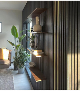 Akupanel pannelli parete insonorizzati <span class=keywords><strong>doghe</strong></span> in legno pannelli decorativi acustici per soggiorno striscia <span class=keywords><strong>di</strong></span> legno materiale fonoassorbente - Product Image 4