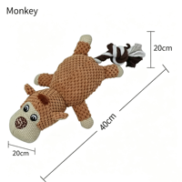 Jouets pour chiens populaires OEM/ODM, jouet en peluche couineur pour chien, jouet à mâcher résistant pour chien, jouets pour chiens de qualité supérieure, jouet d'activité pour chien, jouets pour chiens en gros
