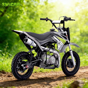SWICOO Moto tout-terrain haute performance <span class=keywords><strong>70cc</strong></span> 4 temps avec frein à tambour pour enfants, mini <span class=keywords><strong>motocross</strong></span>, pit bike - Product Image 4