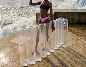 Precio de Fábrica, Juguetes de <span class=keywords><strong>Piscina</strong></span> de PVC, Colchoneta Flotante Inflable con Respaldo, <span class=keywords><strong>Tubular</strong></span> Transparente Blanco, Plegable hasta 104 pulgadas x 88 pulgadas - Product Image 4