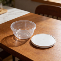 Nouveauté : contenants alimentaires en plastique PP injecté, étanches, emballés dans un carton avec couvercle transparent
